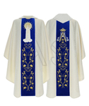 Chasuble gothique "Notre-Dame de Fatima" 412-AKN25