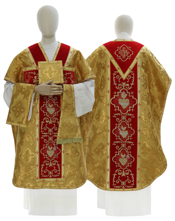 Ornat "Św. Filipa Neri" "Serce Jezusa, Maryi, Józefa" F822-AGC9