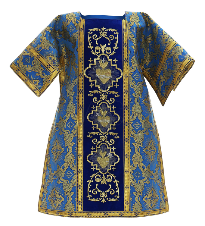 Roman Dalmatic "Heart of Jesus, Mary, Joseph" DR822-AN9