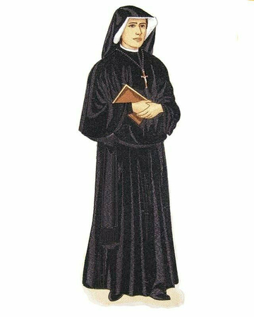 Bestickte Applikation "Heilige Faustina"
