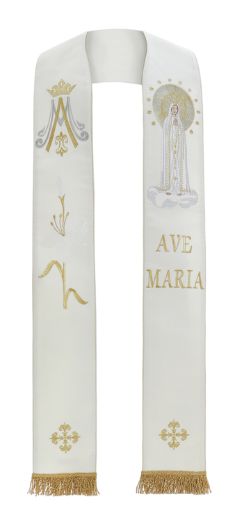 Estola gótica "Nuestra Señora de Fátima" SH728-Bf