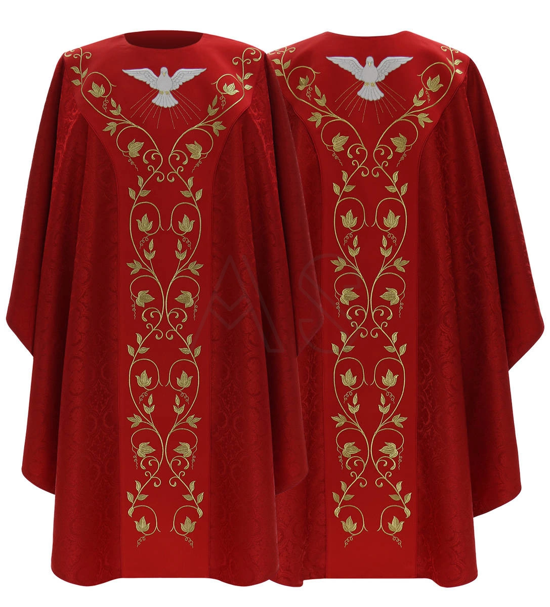 Gothic Chasuble Holy Spirit G C Red Unlined All Products