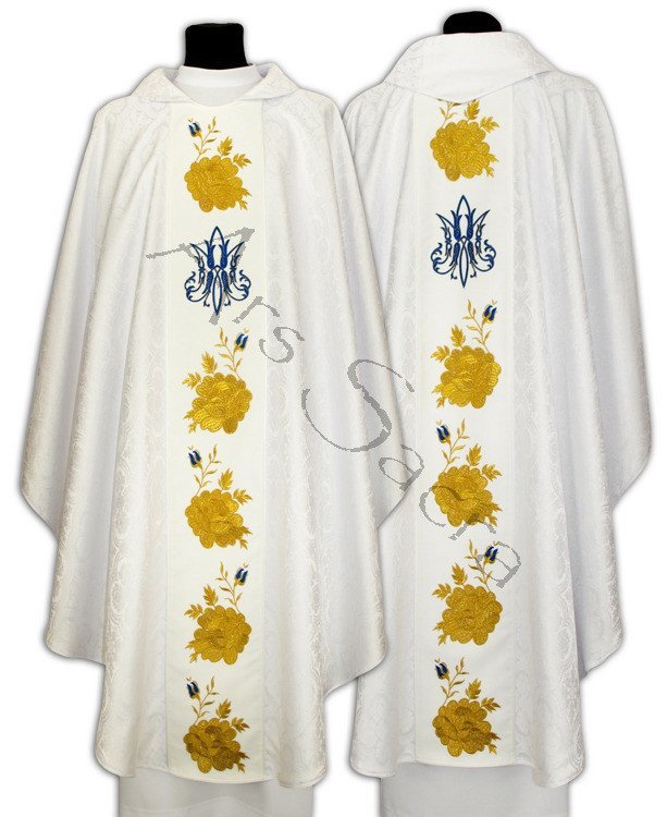 Chasuble gothique mariale  - en stock, expédition sous 24h