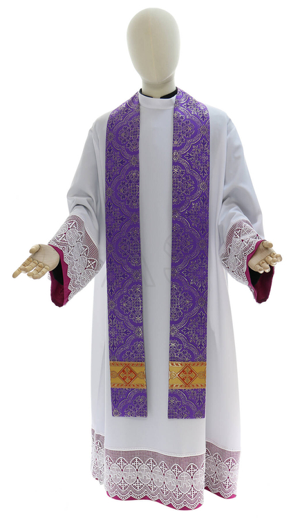 Casulla semigótica "Adviento" Y114-F14g-AP