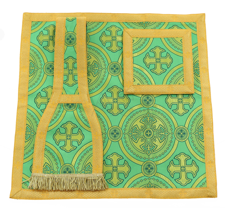 Roman chasuble "Heart of Jesus, Mary, Joseph" R822-AZ8