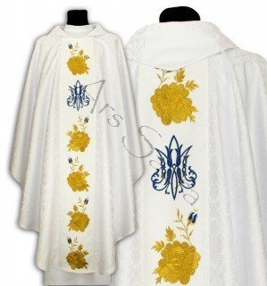 Chasuble gothique mariale - en stock, expédition sous 24h