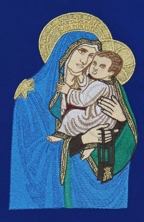 Gothic Chasuble "Our Lady of the Scapular" 453-BN25