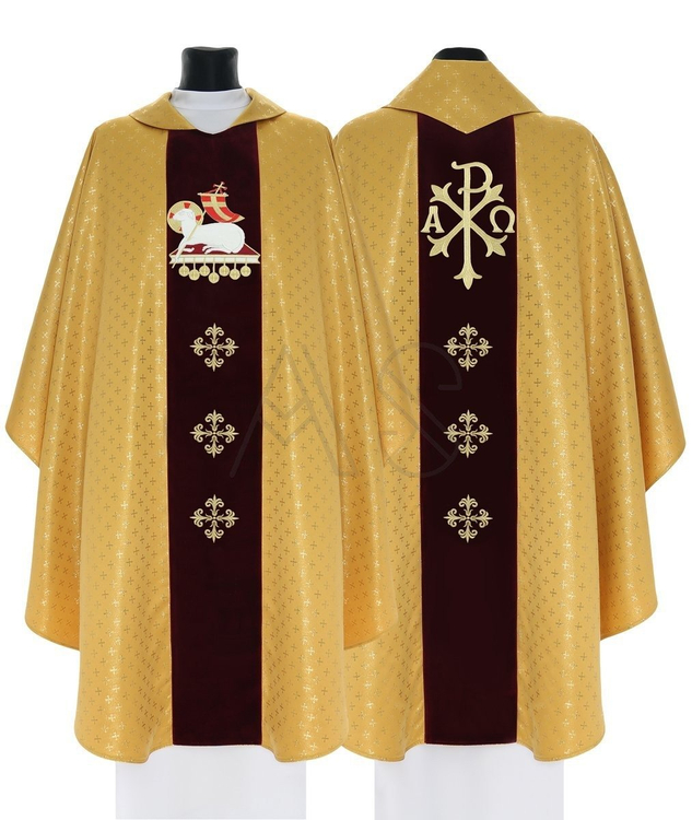 Casulla gótica "Cordero de Dios" 799-AGC61
