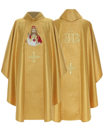 Casula gotica "Cristo Re" 839-G63g