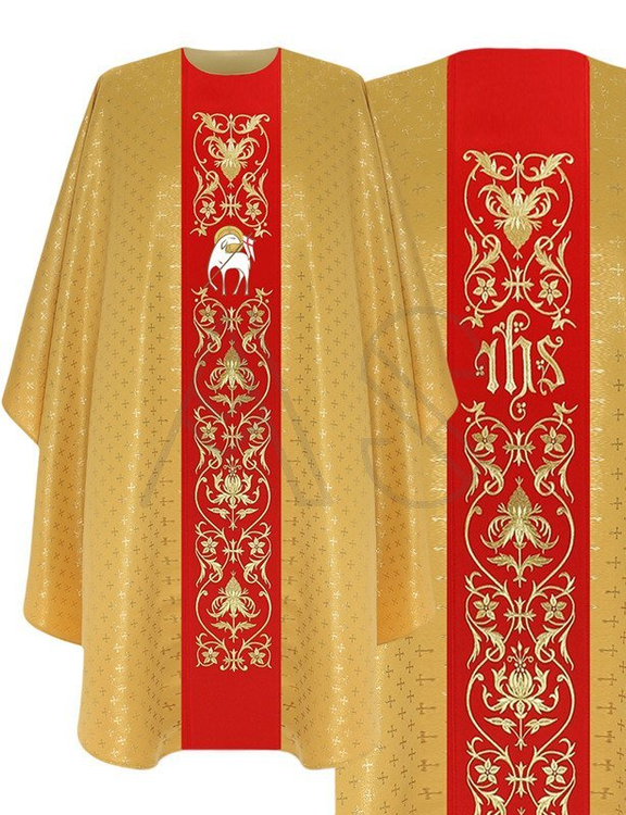 Casulla gótica "Cordero de Dios" G724-GC61