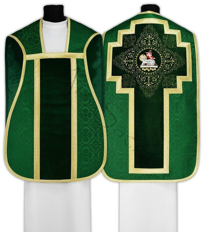 Casulla romana "Cordero de Dios" R562-AZ25