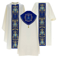 Maryjny zestaw szat liturgicznych SET-872