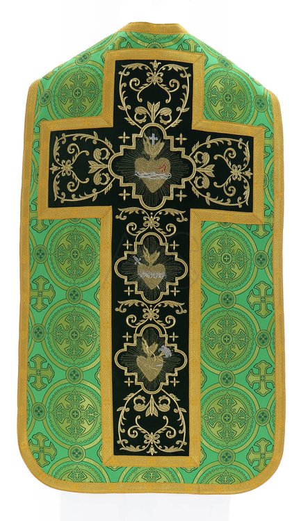 Ornat rzymski "Serce Jezusa, Maryi, Józefa" R822-AZ8