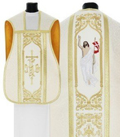 Chasuble romaine "Jésus est ressuscité" R517-K25