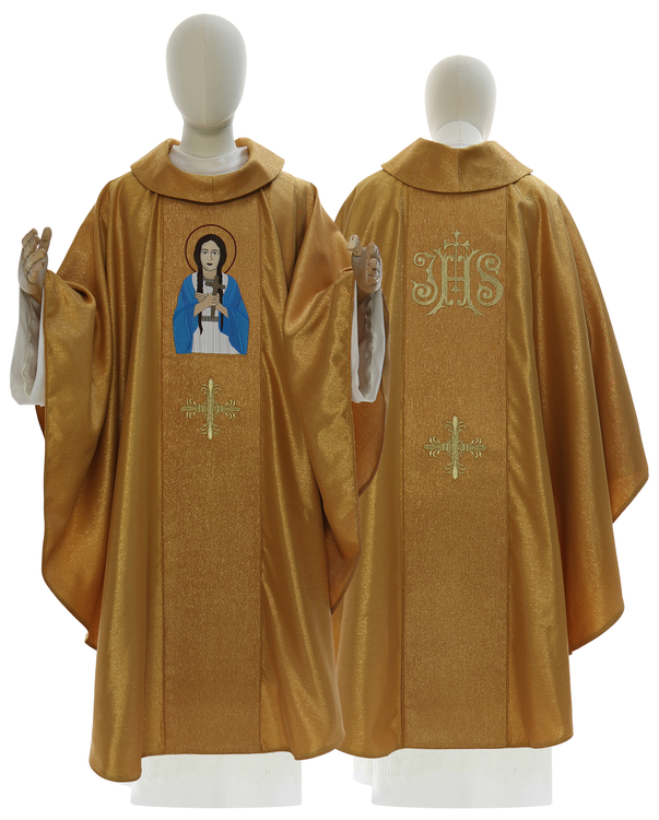 Casulla gótica "Santa Catalina Tekakwitha" 429-G63g