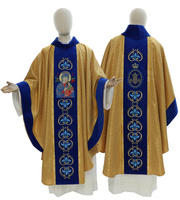 Chasuble gothique "Notre Dame du Perpétuel Secours" 450-AGN61g