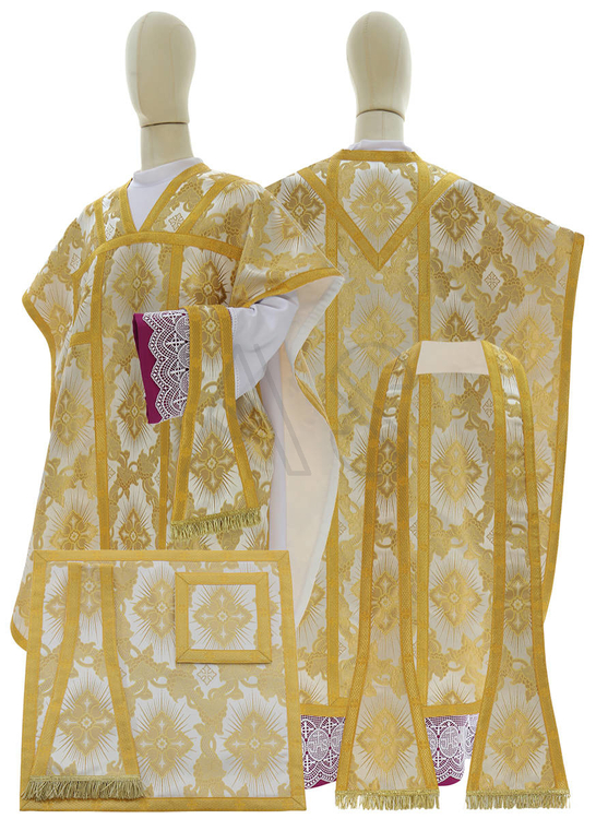 Chasuble en soie "Saint Philippe Neri" F068-K9