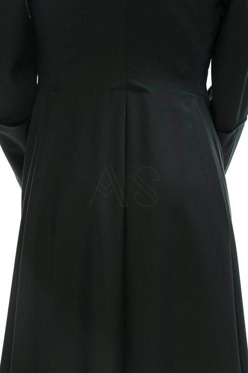 Black classic cassock CASS-CZ