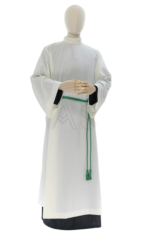 Ivory alb made of light fabric A26-K