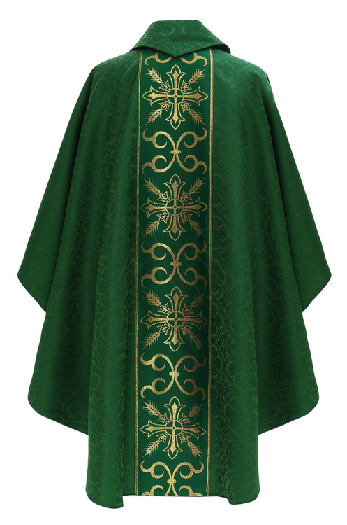 Chasuble gothique "Croix avec des épis de maïs"