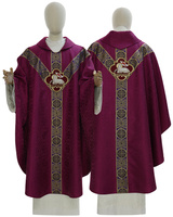 Chasuble semi-gothique "Agneau" Y202-25-AB