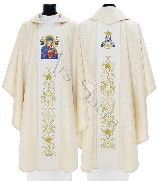 Casulla mariana "Nuestra Señora del Perpetuo Socorro" 408-GK54