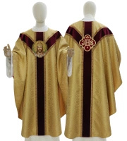 Chasuble semi-gothique "Christ-Roi" GY901-A25