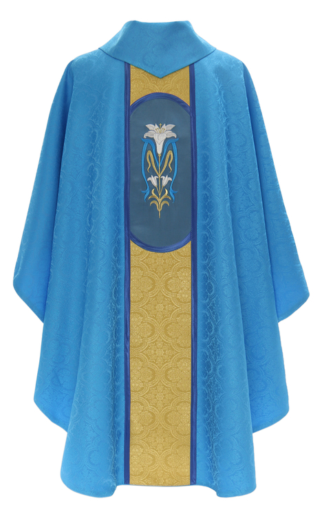 Chasuble gothique "Notre Dame de la Providence" 451-NG25
