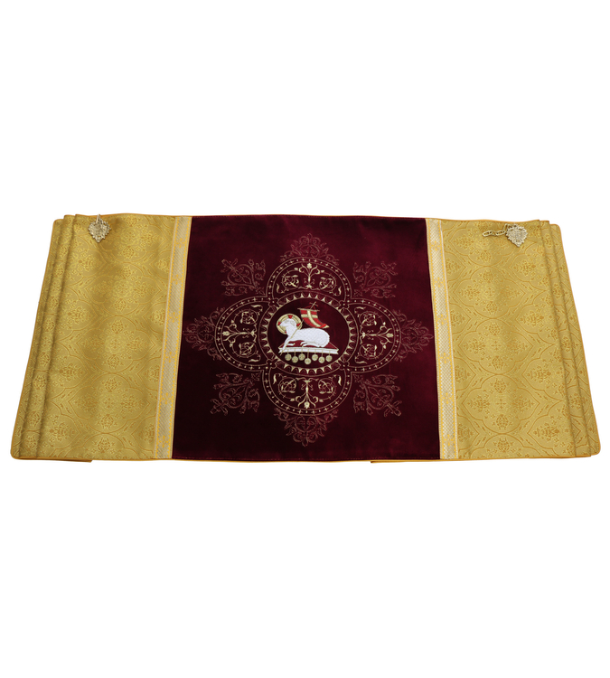Kapa rzymska z welonem "Baranek" SET-WKT559