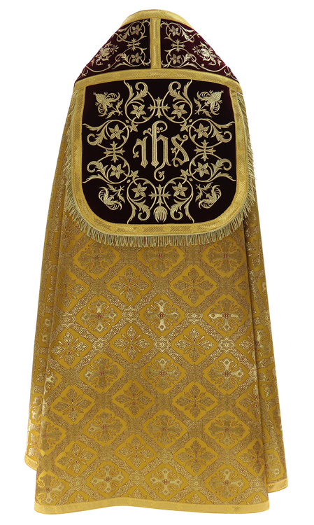 Roman cope "Pelican and coat of arms"