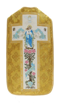 Maryjny ornat rzymski "Ave Maria" R473-G9