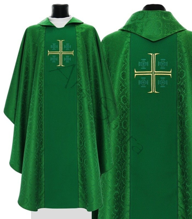 Gothic Chasuble "Jerusalem Crosses" 725-Z25