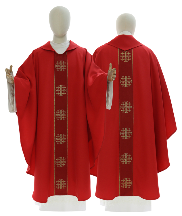 Casulla gótica "Cruces de Jerusalén" 103-C