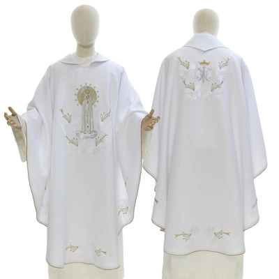 Chasuble gothique "Notre-Dame de Fatima" 727-B