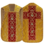 Casula romana "Cuore di Gesù, Maria, Giuseppe" R822-AKC9