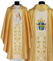 Chasuble gothique "Pape Jean-Paul II" 568-G