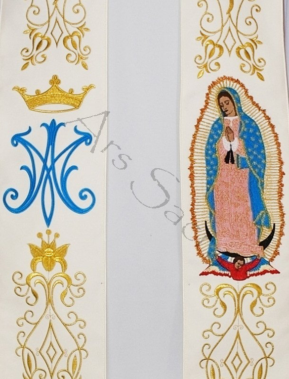 Gothic stole "Guadalupe" SH25-Kf
