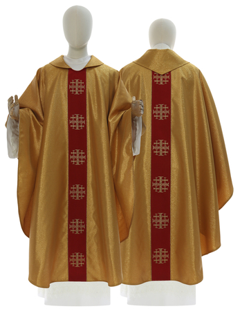 Chasuble gothique '"Croix de Jérusalem" 103-GC63