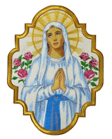 Applique brodée "Mère de Dieu"