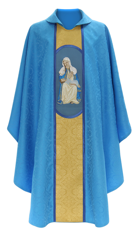 Chasuble gothique "Notre Dame de la Providence" 451-NG25