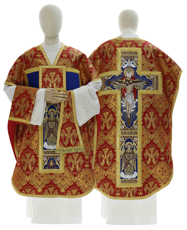 Casula di seta "Santa Trinità" F778-60