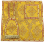 Chasuble romaine "Coeur de Jésus, Marie, Joseph" R822-AGC9