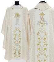 Chasuble gothique "Notre-Dame de Fatima" 412-K41