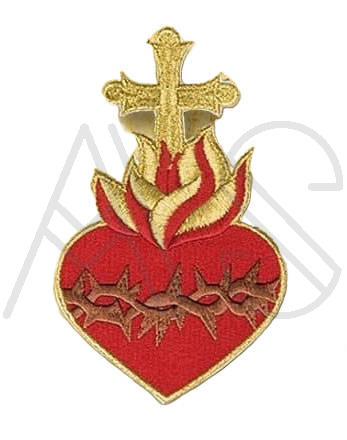 Embroidered Applique "Heart of Jesus"