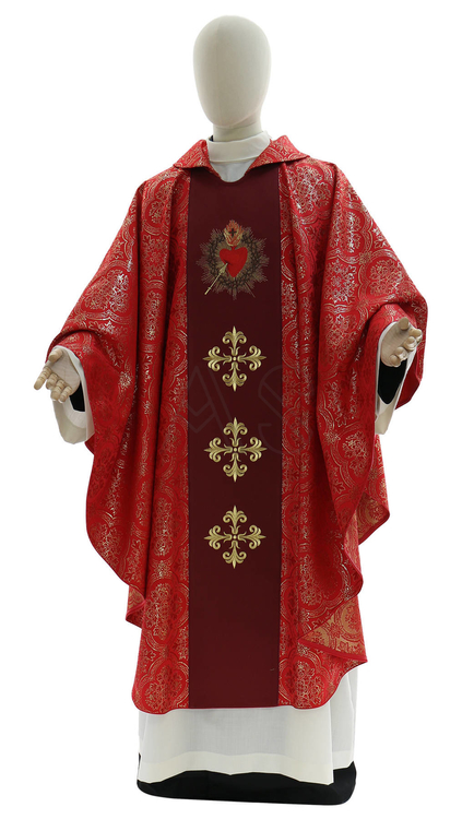 Casulla gótica "El corazón de Jesús" 865-C14
