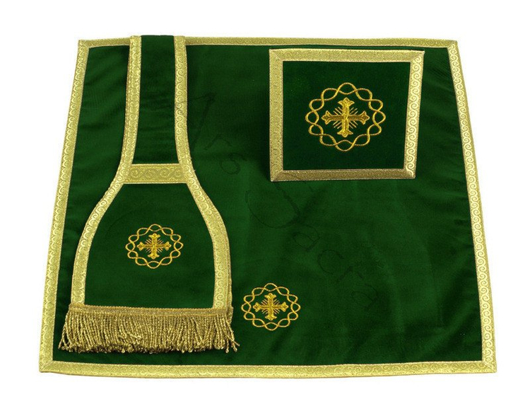 Bolsa, manípulo, velo de cáliz VMB-592-AZA