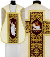 Chasuble romaine "Jésus est ressuscité" R682-AKC25