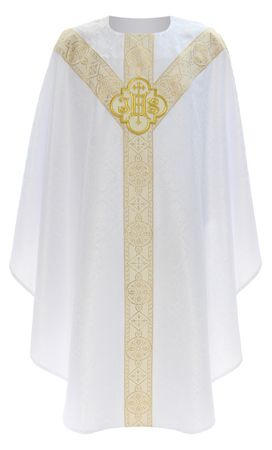 Chasuble semi-gothique "IHS" GY209-B25