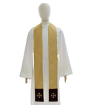 Chasuble gothique "Coeur de Jésus, Marie, Joseph" 908-A25g