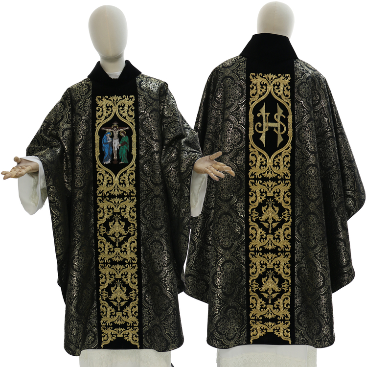 Chasuble gothique "Crucifixion" 588-ACZ14